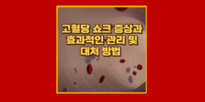 고혈당 쇼크